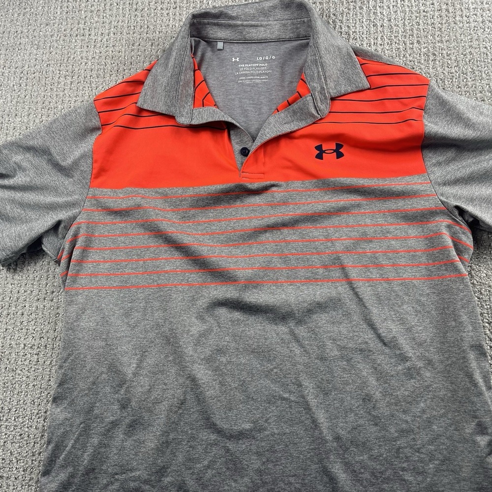Lot of 6 Under Armour Golf Polo Shirts Men's Large Playoff Iso-Chill Performance - Picture 3 of 14